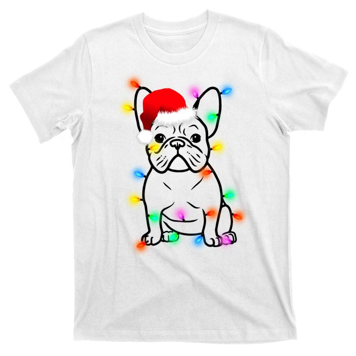 Cute French Bulldog Christmas Lights T-Shirt