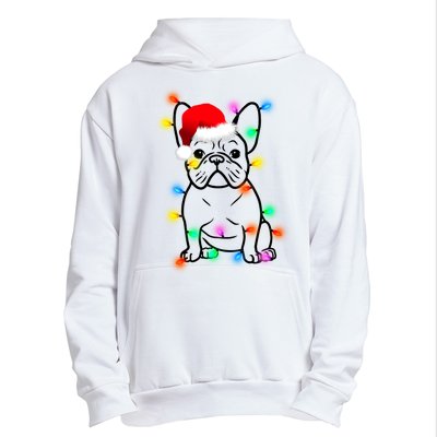 Cute French Bulldog Christmas Lights Urban Pullover Hoodie