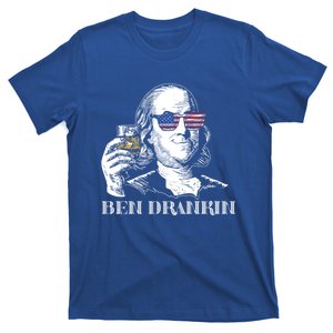 Cheers From Ben Drankin 4th Of July Humor Funny Gift Us Flag Gift T-Shirt