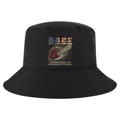 Chainsaw For Bureaucracy Funny D.O.G.E Doge Usa Flag Cool Comfort Performance Bucket Hat