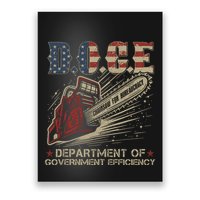 Chainsaw For Bureaucracy Funny D.O.G.E Doge Usa Flag Poster