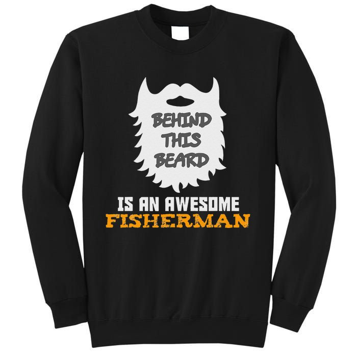 Cute Funny Bearded Fishing Gift Ideas For Birthday And Christmas Sweatshirt