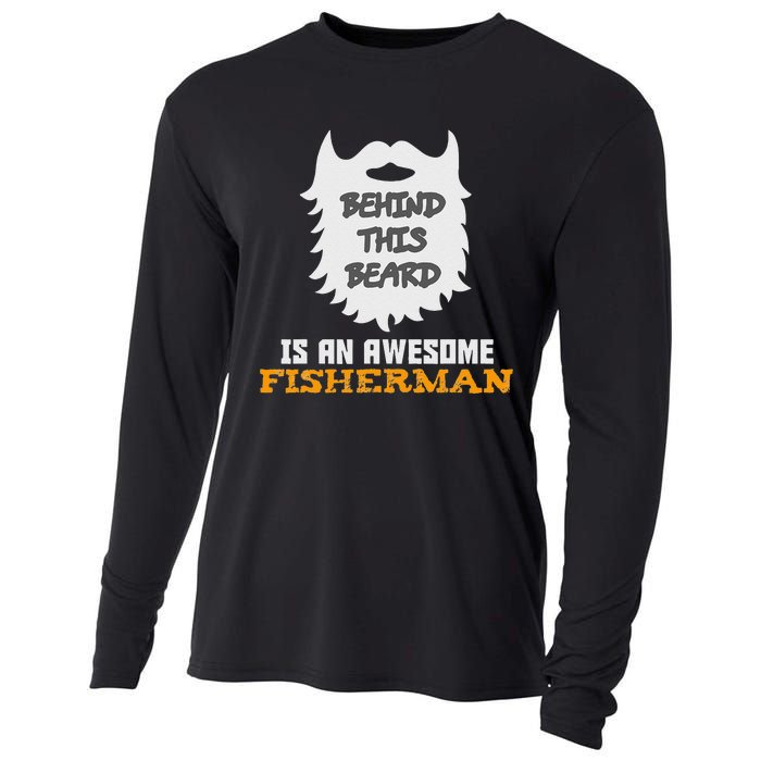 Cute Funny Bearded Fishing Gift Ideas For Birthday And Christmas Cooling Performance Long Sleeve Crew