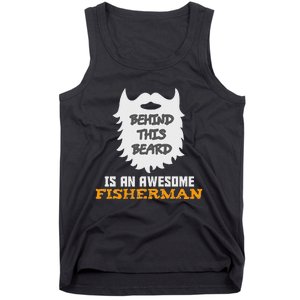 Cute Funny Bearded Fishing Gift Ideas For Birthday And Christmas Tank Top