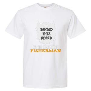 Cute Funny Bearded Fishing Gift Ideas For Birthday And Christmas Garment-Dyed Heavyweight T-Shirt