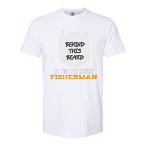 Cute Funny Bearded Fishing Gift Ideas For Birthday And Christmas Softstyle CVC T-Shirt