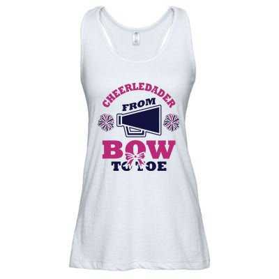 Cheerleader From Bow To Toe Cheerleading Ladies Essential Flowy Tank