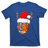 Christmas Football Ball Xmas Lights Funny  Sport  T-Shirt