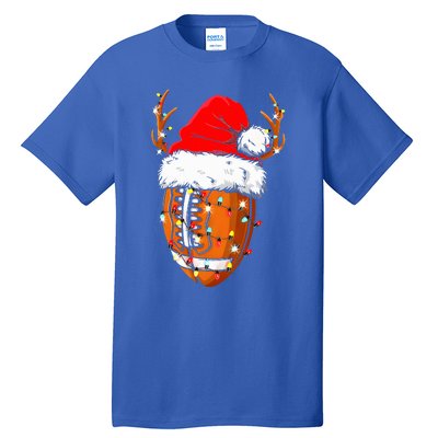 Christmas Football Ball Xmas Lights Funny  Sport  Tall T-Shirt