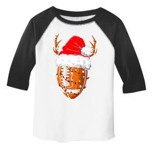 Christmas Football Ball Xmas Lights Funny  Sport  Toddler Fine Jersey T-Shirt