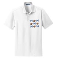 Coquette Football Bow Football Mom Game Day Women Girl Dry Zone Grid Polo