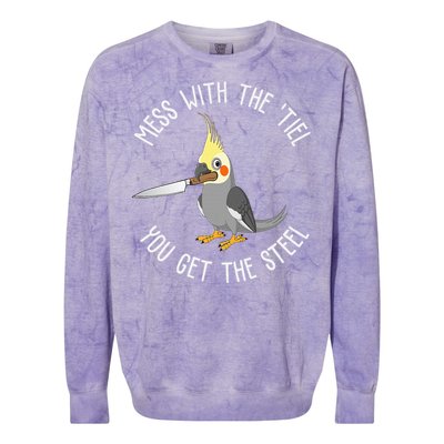 Cockatiel Funny Bird Lover Cockatiel Colorblast Crewneck Sweatshirt