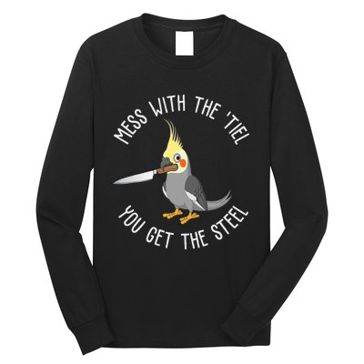 Cockatiel Funny Bird Lover Cockatiel Long Sleeve Shirt