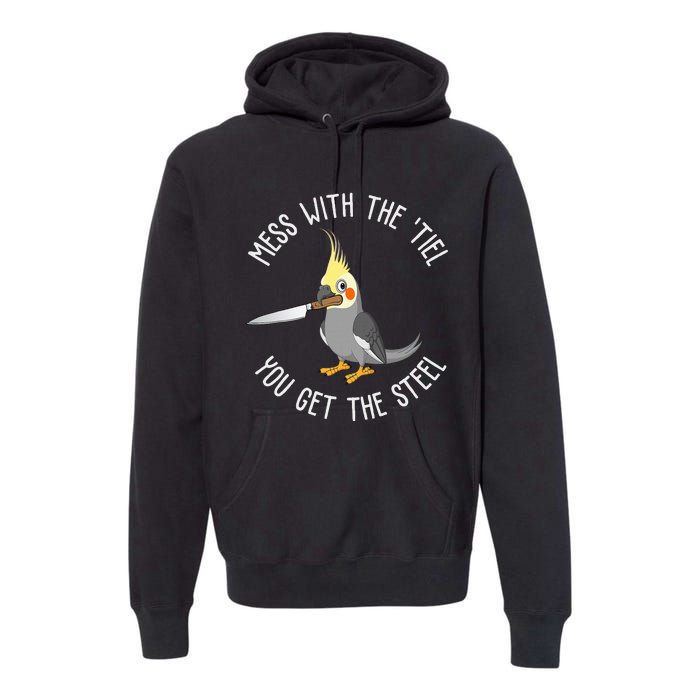 Cockatiel Funny Bird Lover Cockatiel Premium Hoodie