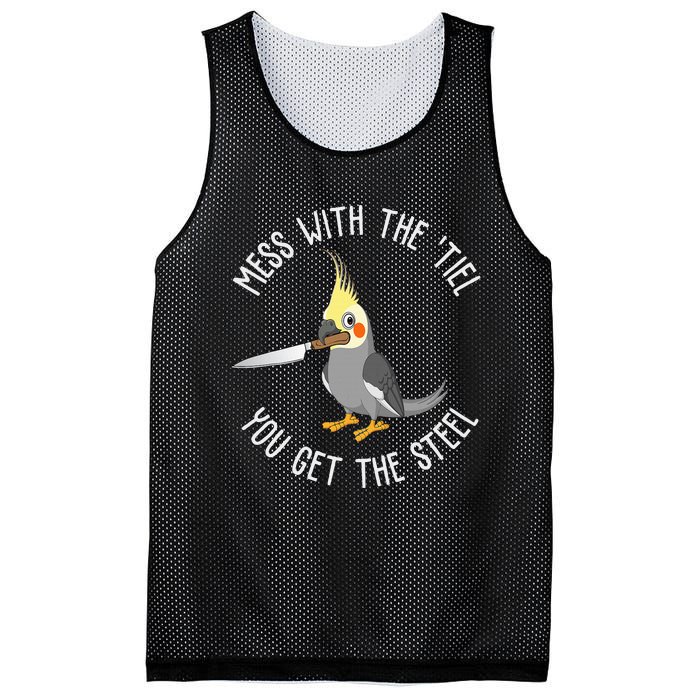 Cockatiel Funny Bird Lover Cockatiel Mesh Reversible Basketball Jersey Tank