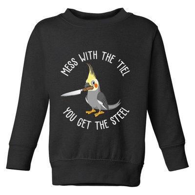 Cockatiel Funny Bird Lover Cockatiel Toddler Sweatshirt