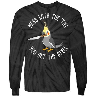 Cockatiel Funny Bird Lover Cockatiel Tie-Dye Long Sleeve Shirt