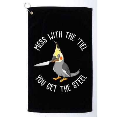 Cockatiel Funny Bird Lover Cockatiel Golf Towel