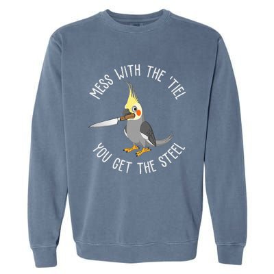 Cockatiel Funny Bird Lover Cockatiel Garment-Dyed Sweatshirt