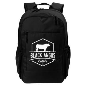 Cow Farmer Black Angus Cattle Daily Commute Backpack