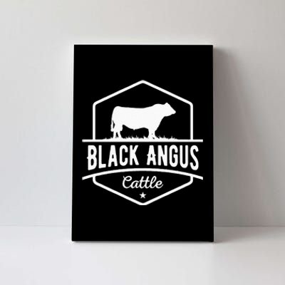 Cow Farmer Black Angus Cattle Canvas