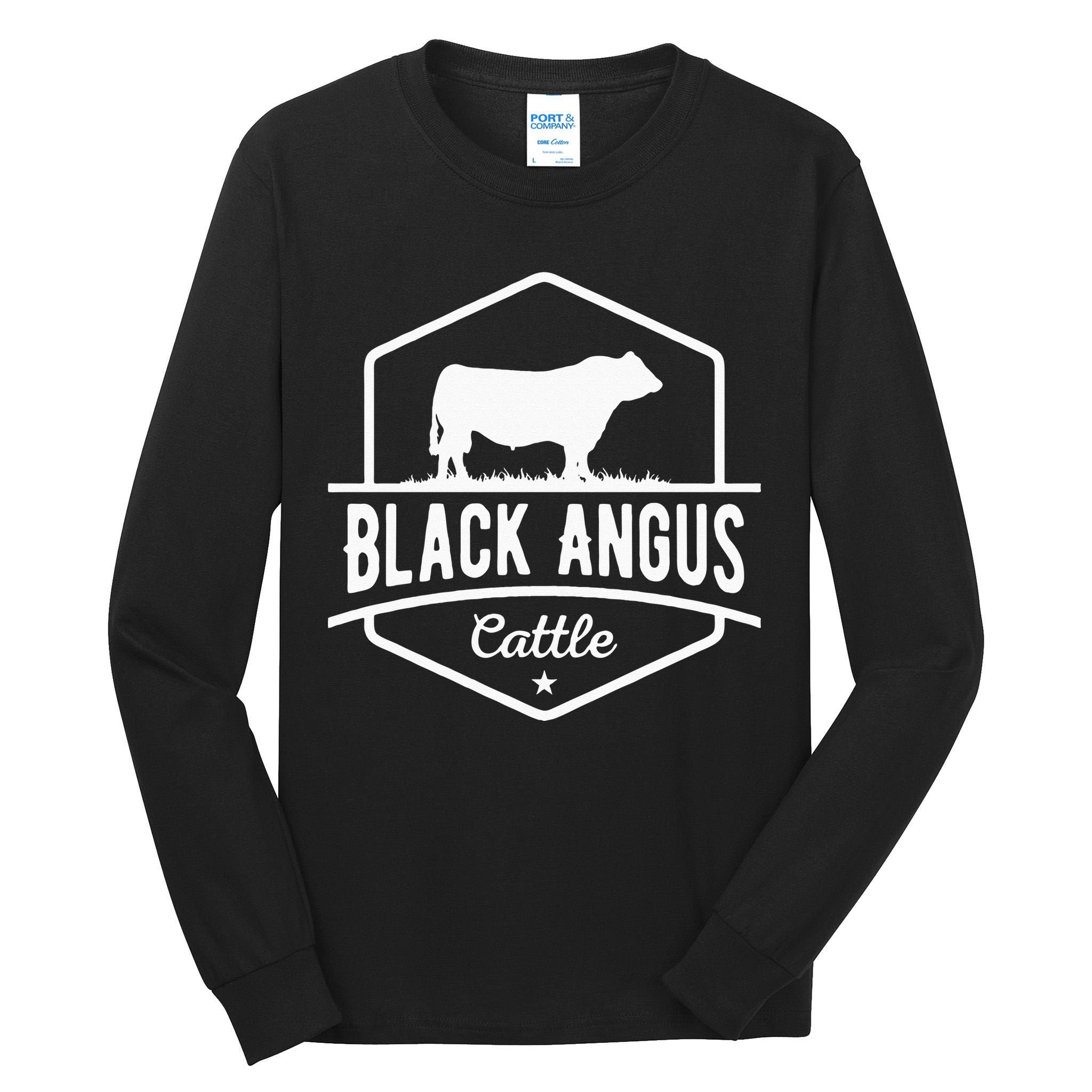 Cow Farmer Black Angus Cattle Tall Long Sleeve T-Shirt