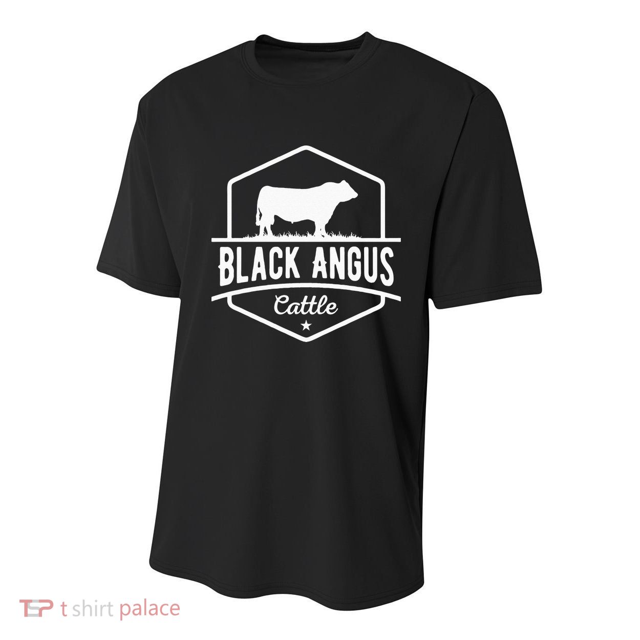 Cow Farmer Black Angus Cattle Youth Performance Sprint T-Shirt