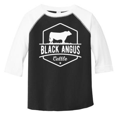 Cow Farmer Black Angus Cattle Toddler Fine Jersey T-Shirt
