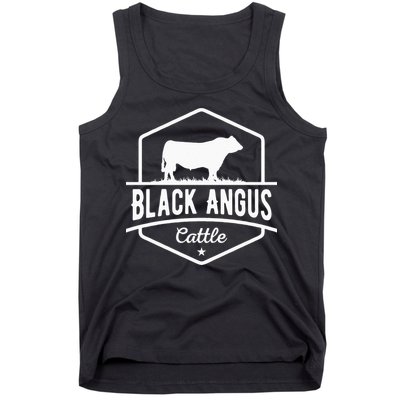 Cow Farmer Black Angus Cattle Tank Top