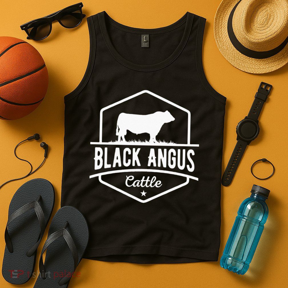 Cow Farmer Black Angus Cattle Tank Top