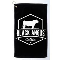 Cow Farmer Black Angus Cattle Golf Towel