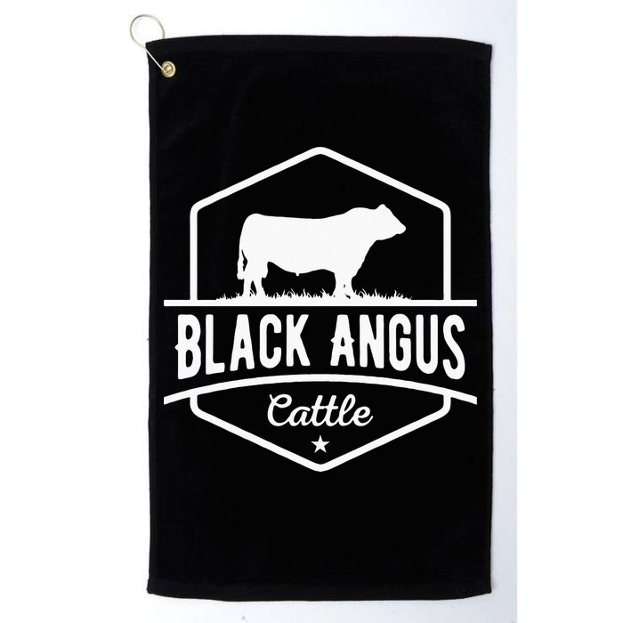 Cow Farmer Black Angus Cattle Golf Towel