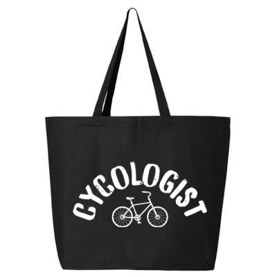 Cycologist Funny BMX Mountain Bike MTB Cycling Funny 25L Jumbo Tote