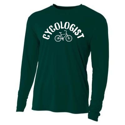 Cycologist Funny BMX Mountain Bike MTB Cycling Funny Cooling Performance Long Sleeve Crew