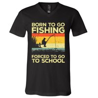 Cool Fishing Bass Fishing Fisherman Fish V-Neck T-Shirt