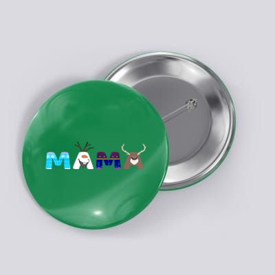 Christmas Frozen Birthday Mama Family Party Snowman Gift Button