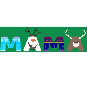 Christmas Frozen Birthday Mama Family Party Snowman Gift Bumper Sticker