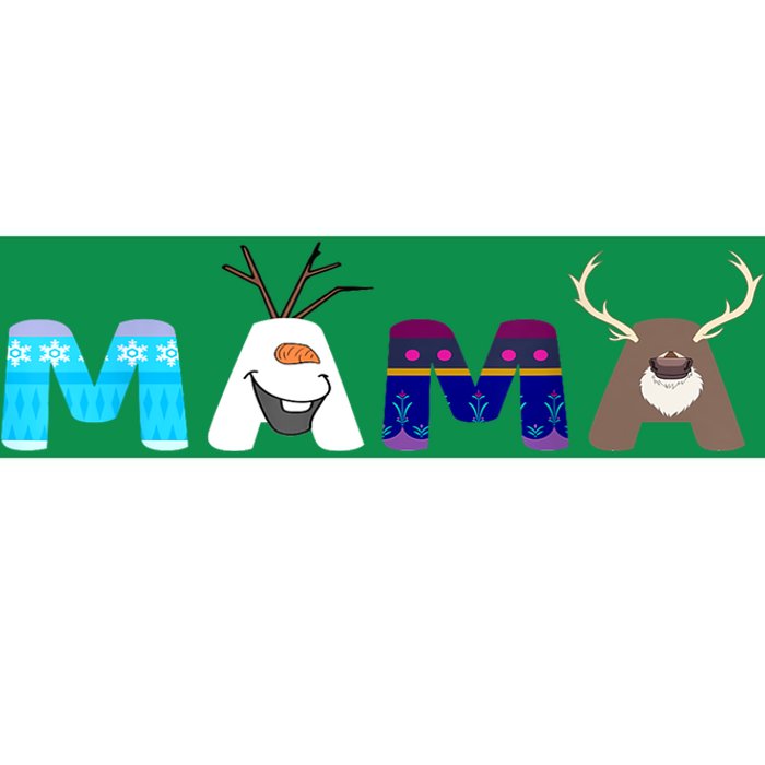 Christmas Frozen Birthday Mama Family Party Snowman Gift Bumper Sticker