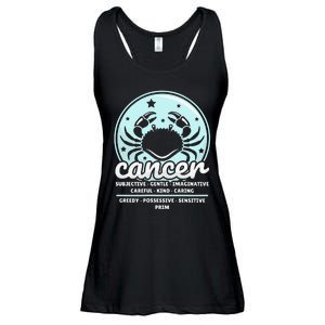 Cancer Facts Birthday Zodiac Sign Moon Astrology Ladies Essential Flowy Tank