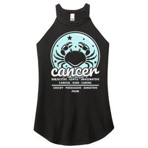 Cancer Facts Birthday Zodiac Sign Moon Astrology Women's Perfect Tri Rocker Tank