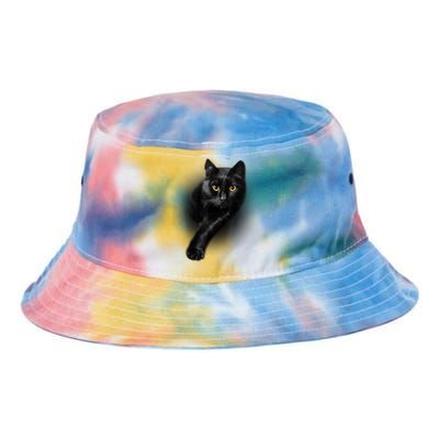 Cute Funny Black Cat Yellow Eyes T Cats Tie Dye Newport Bucket Hat