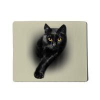 Cute Funny Black Cat Yellow Eyes T Cats Mousepad