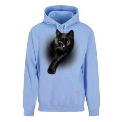 Cute Funny Black Cat Yellow Eyes T Cats Unisex Surf Hoodie