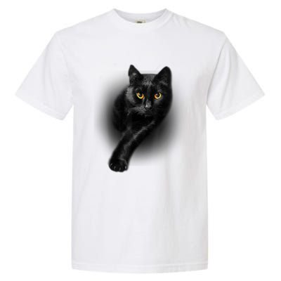 Cute Funny Black Cat Yellow Eyes T Cats Garment-Dyed Heavyweight T-Shirt