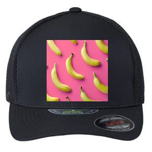 Cute Funny Bananas Pattern Flexfit Unipanel Trucker Cap