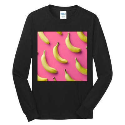 Cute Funny Bananas Pattern Tall Long Sleeve T-Shirt