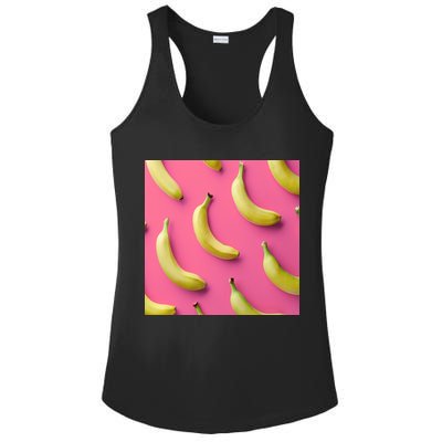 Cute Funny Bananas Pattern Ladies PosiCharge Competitor Racerback Tank