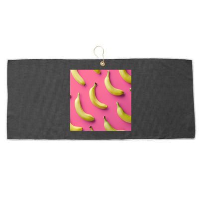 Cute Funny Bananas Pattern Large Microfiber Waffle Golf Towel