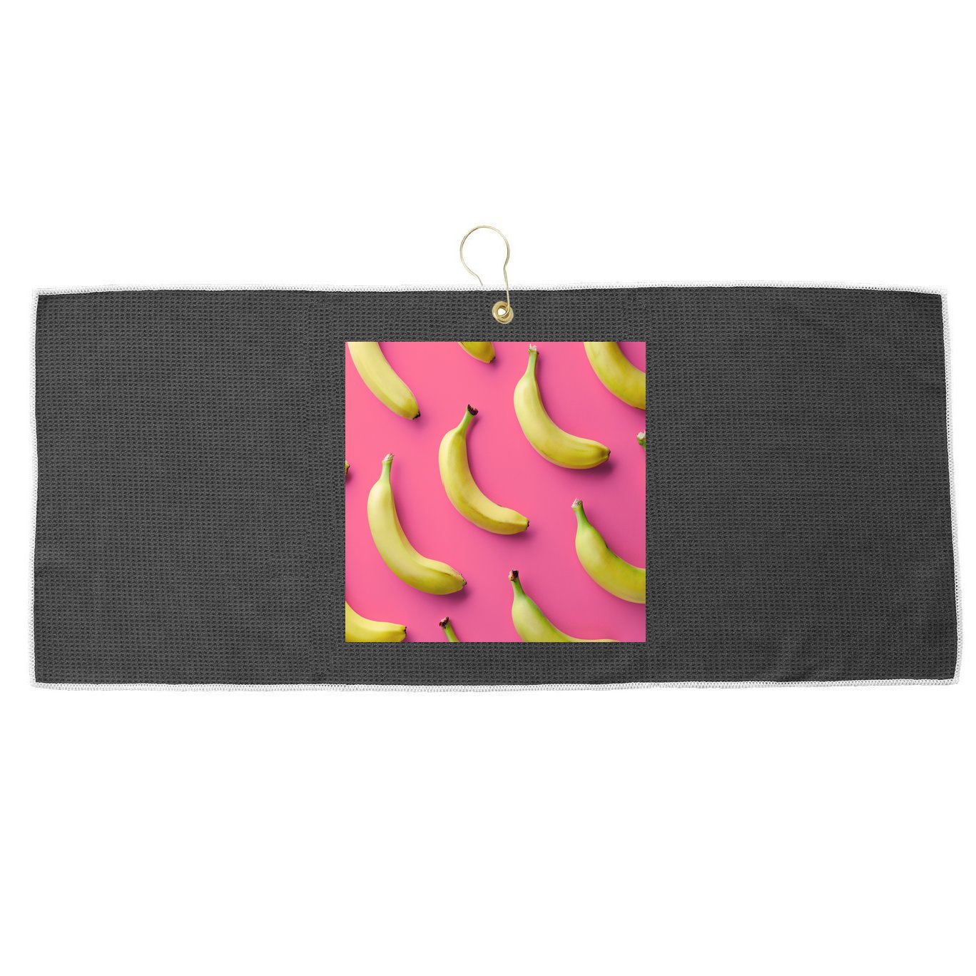 Cute Funny Bananas Pattern Large Microfiber Waffle Golf Towel