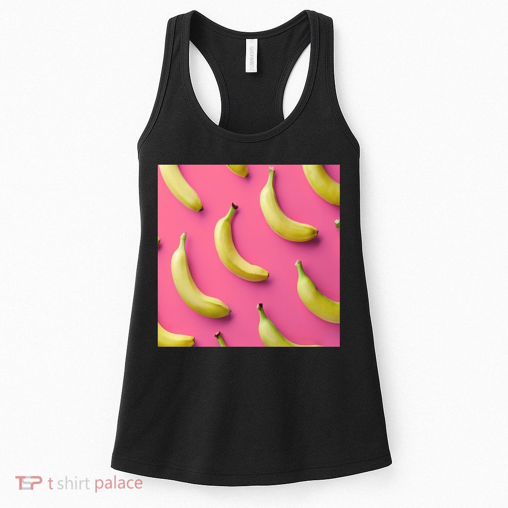 Cute Funny Bananas Pattern Womens Tank Top